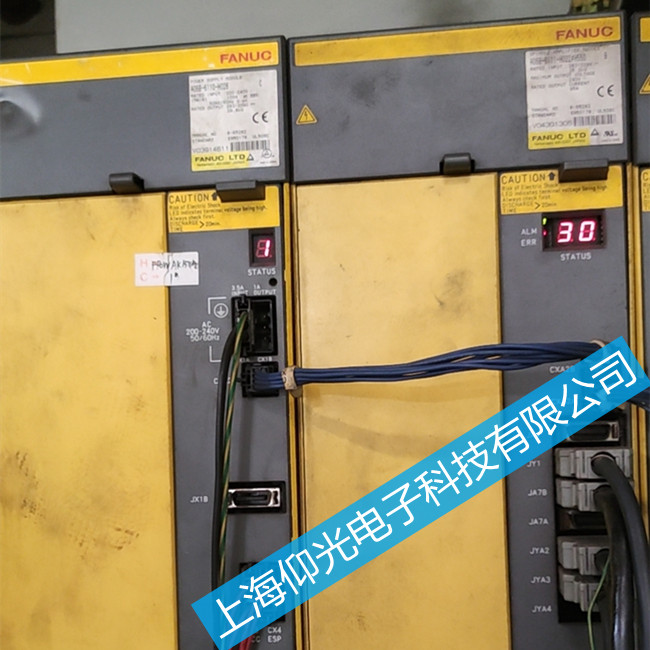發(fā)那科主軸驅(qū)動器A06B-6141-H015#H058報警顯示02故障維修